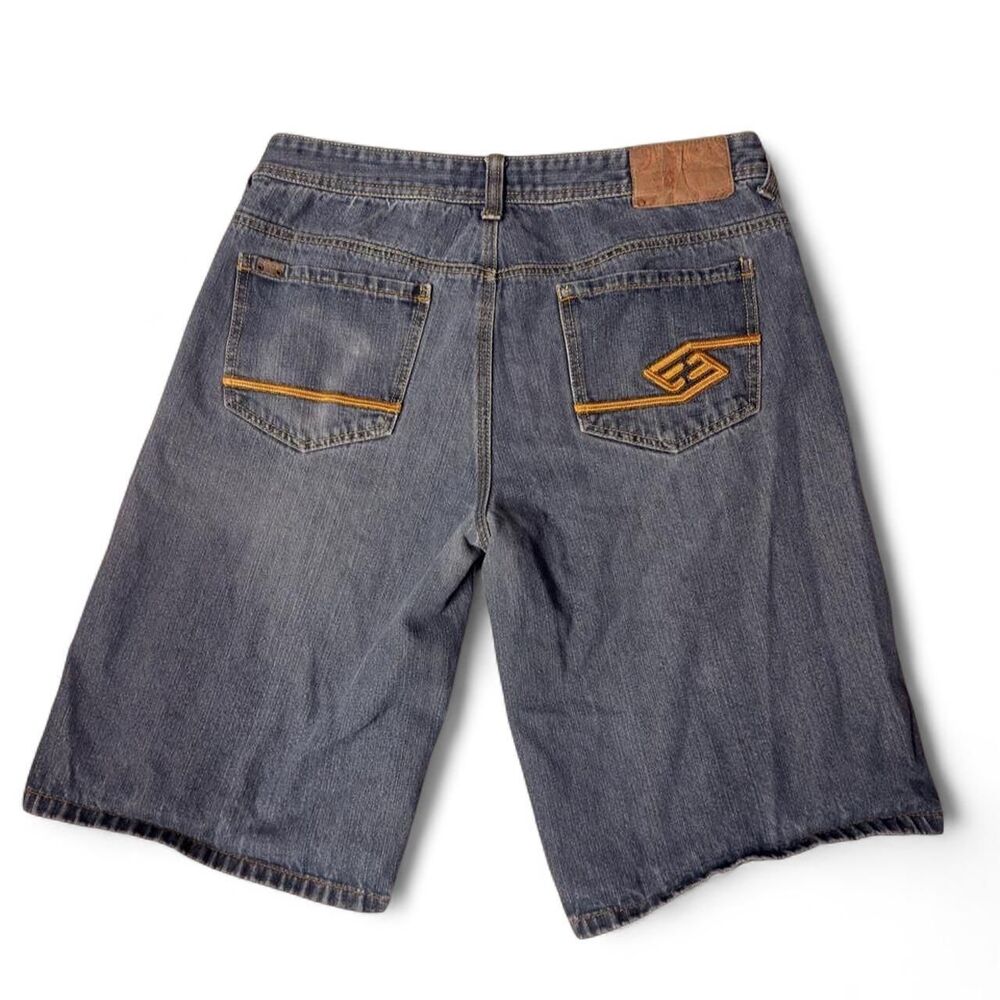 (2008-2010) Enyce Sean Combs Era Baggy Shorts - Medium Wash - 36